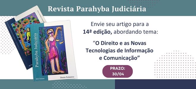Acesse a notícia completa: Parahyba Judiciária: JFPB lança edital para seleção de artigos para a Revista 
