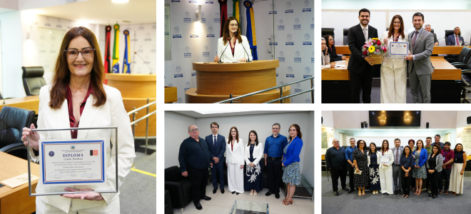 Acesse a notícia completa: Em cerimônia na ALPB, juíza federal Cristina Garcez recebe título de Cidadã Paraibana