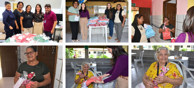 Acesse a notícia completa: Cejusc/JFPB promove ação de cidadania e entrega kits a mães idosas da Vila Vicentina 