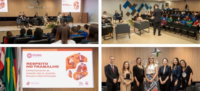 Acesse a notícia completa: JFPB realiza diálogo sobre ambiente de trabalho saudável e prevenção ao assédio