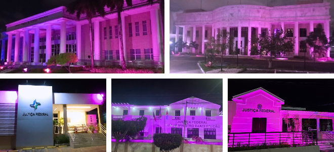 Acesse a notícia completa: JFPB ilumina fachadas de rosa para reforçar a prevenção ao câncer 